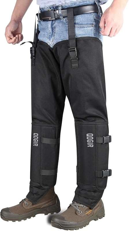 QOGIR Snake Guard Protection Chaps: Waterproof gaiters protect ankles 