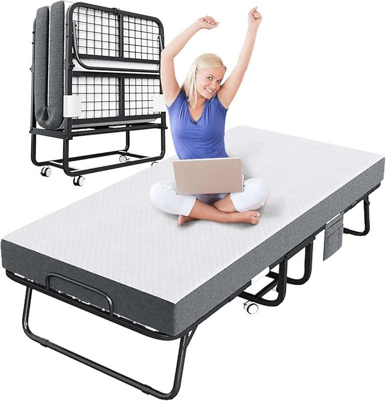 CAIYUN Folding Rollaway Bed with 5