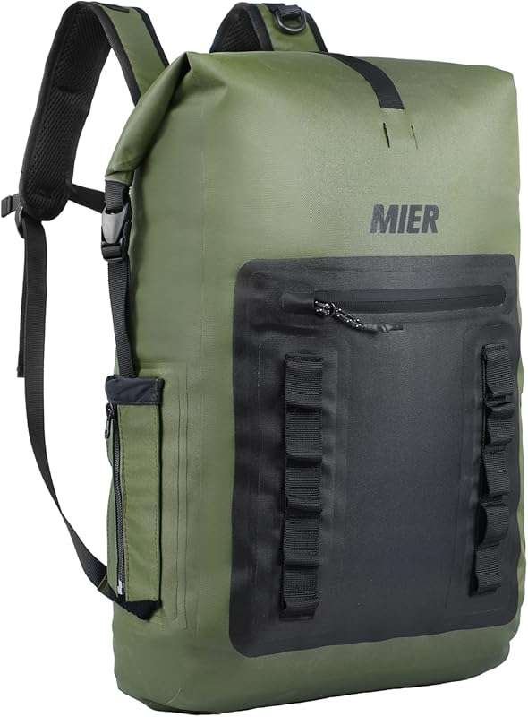 MIER 30L Heavy Duty Waterproof Dry Bag Backpack with Roll-Top Closure 