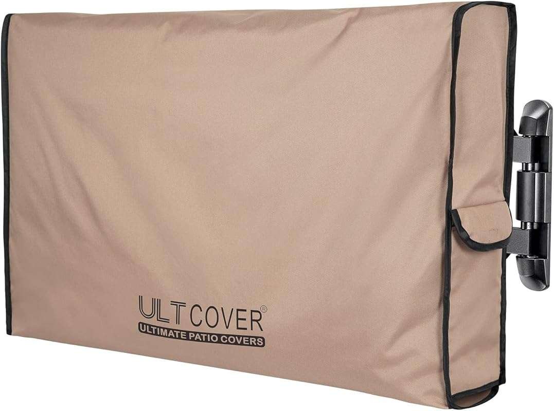 ULTCOVER 55-59 inch Waterproof Outdoor TV Cover for Flat Screen Televi