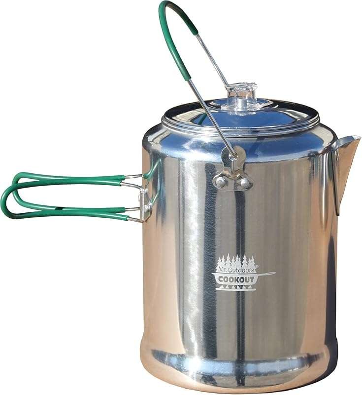 King Kooker Mr. Outdoors Cookout 20 Cup Aluminum Coffee Percolator for