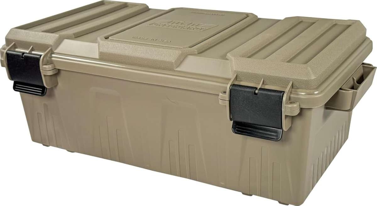 MTM ACDC30 Dark Earth Water-Resistant Ammo Crate Utility Box, Stackabl