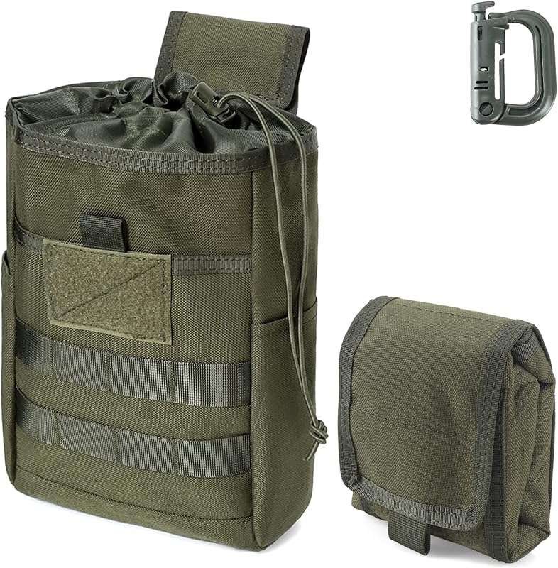 WYNEX Tactical Molle Dump Pouch: Foldable, Roll-Up Waist Bag for Belts