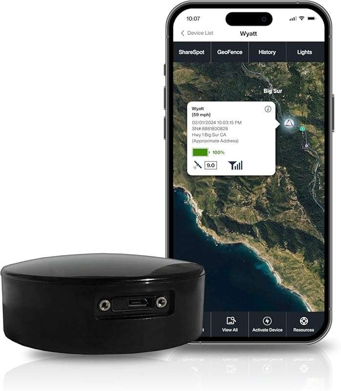 LandAirSea Overdrive GPS Tracker: Extended Battery, Magnetic, Waterpro