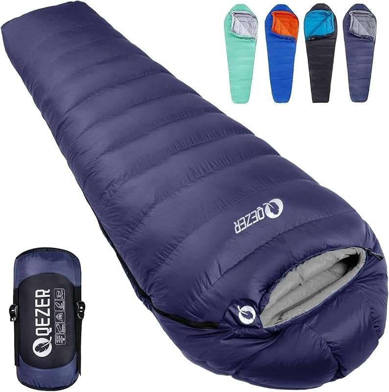 Down Sleeping Bag for Adults 0°F 10°F 15°F 20°F Backpacking Sleeping B
