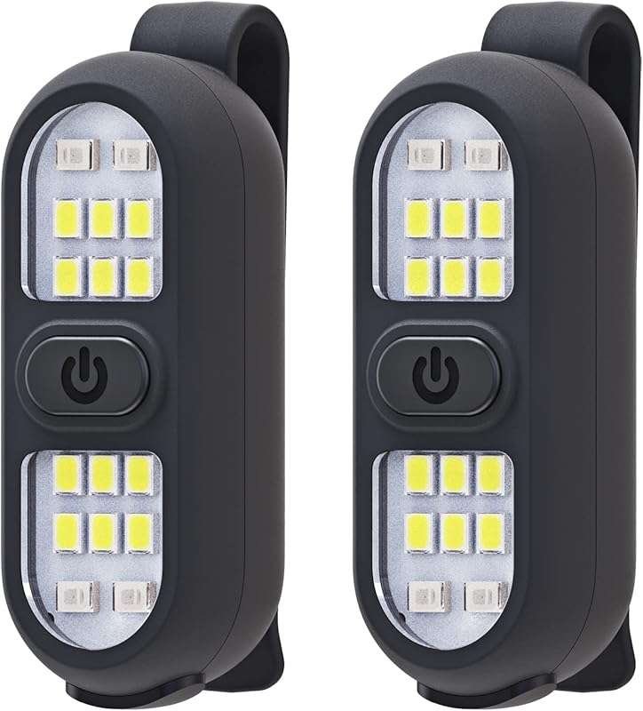 Rechargeable Clip-On Running Safety Lights for Night Walking and Hikin