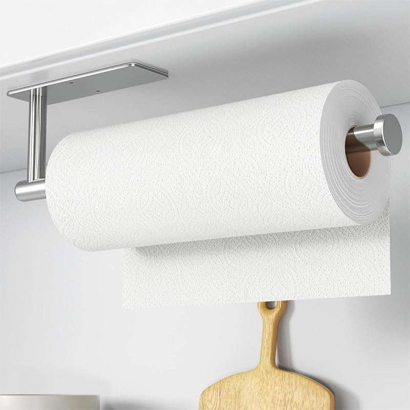 Brushed Nickel SUS304 Stainless Steel Paper Towel Holder, Wall Mounted