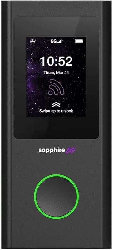 TravelWifi Sapphire 5G Portable Mobile Hotspot with CloudSIM Technolog