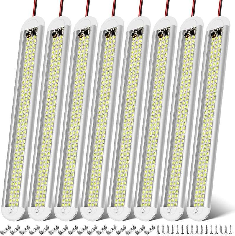 CT CAPETRONIX 12v LED Interior Light Bar, 120LEDs 1500LM 8W DC 12 Volt