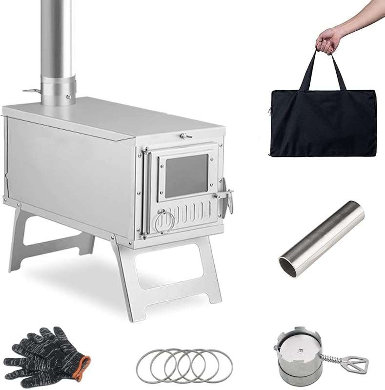 Backpacking Camp Stove Portable Stove for Camping, Ice-fishing, Cookou