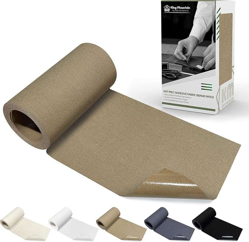 KING MOUNTAIN Waterproof 100% Cotton Canvas Iron-On Patch, 3