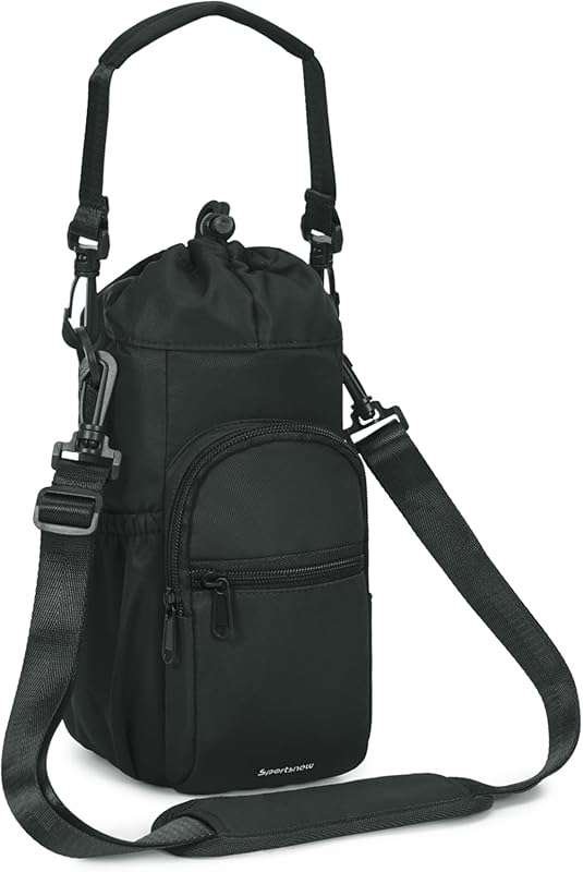 sportsnew Insulated Water Bottle Carrier Sling Bag with Phone Pocket f