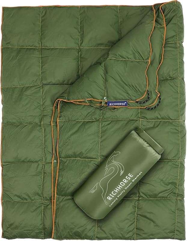 Lightweight Packable Down Camping Quilt: Wearable, Water Resistant Puf