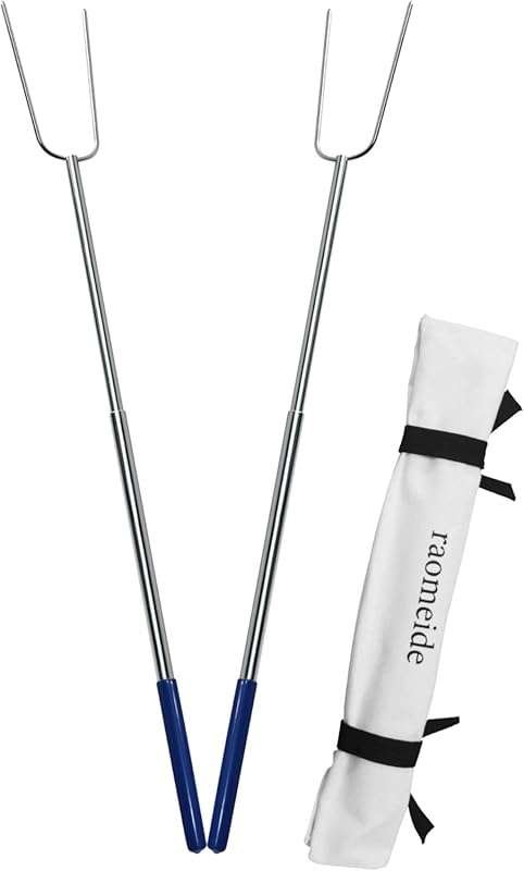 Heavy Duty 32-inch Roasting Sticks for Campfire and Fire Pit – Long Sm