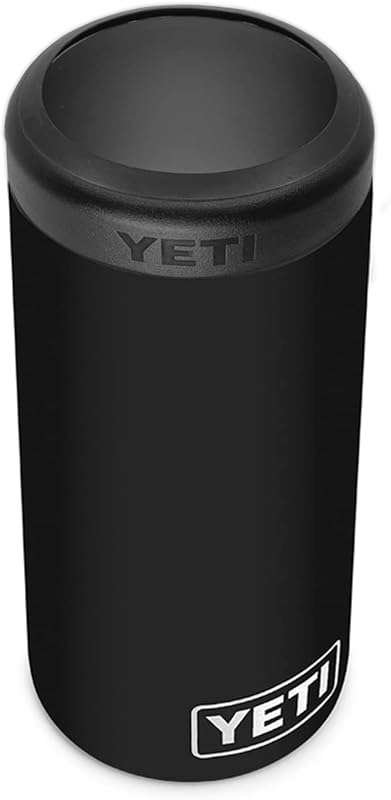 YETI Rambler 12 oz Slim Can Insulator for Hard Seltzer, Black (NO CAN 