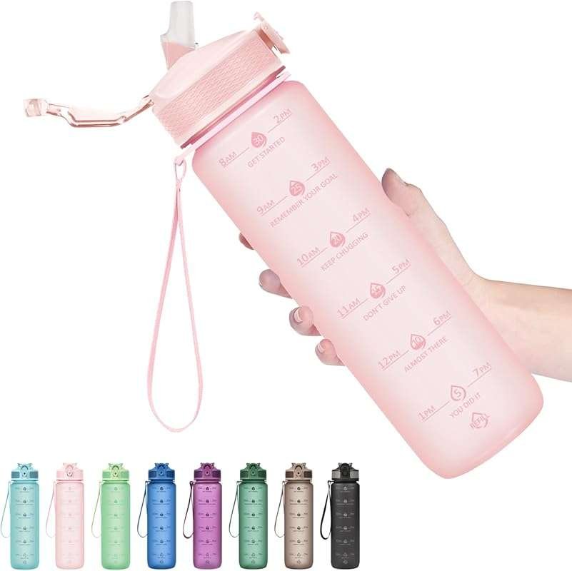 Hyeta 32oz Water Bottle with Straw: Durable, Leak-Proof, and Features 