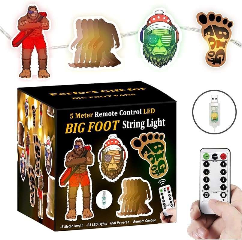 Sasquatch 16.5ft USB Operated String Lights with Remote and Timer for 