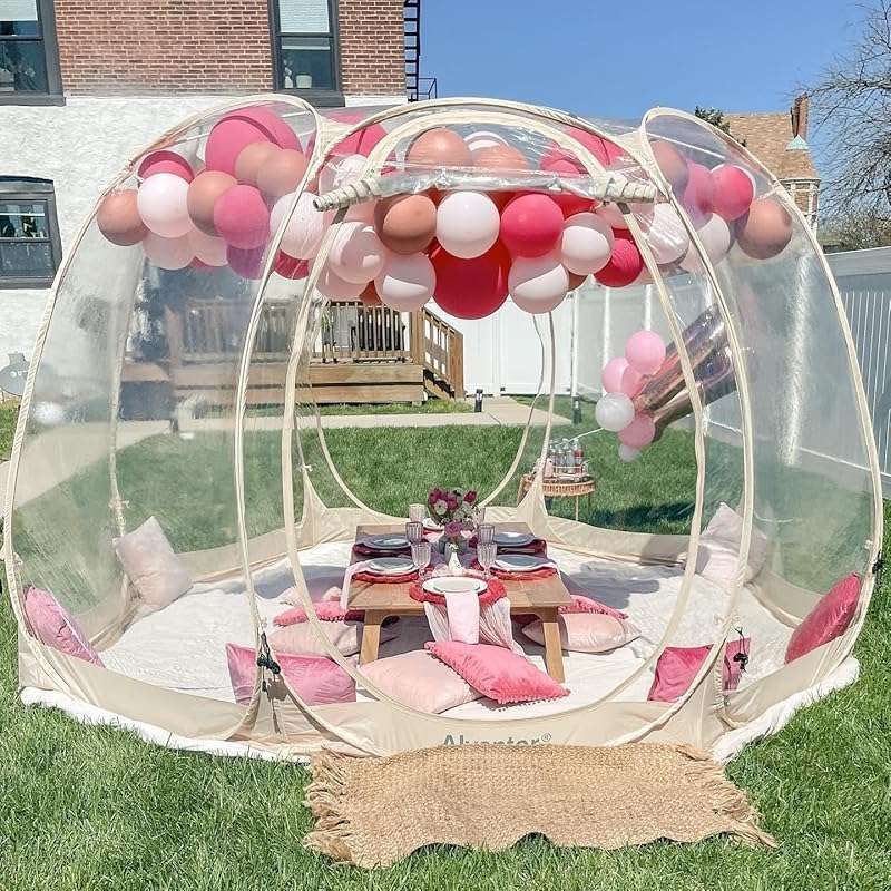 Screen Houses 540 Degree Transparent Pop-Up Outdoor Camping Gazebo Ten