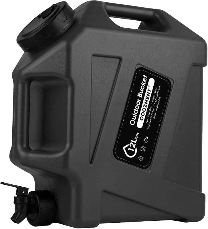 3.2/5 Gallon Military Green Water Containers with Spigot, BPA-Free for