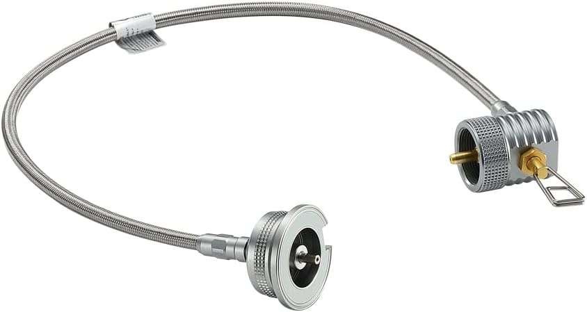 CAMPINGMOON Propane to Butane Adapter with Regulator and Hose for 1Lb