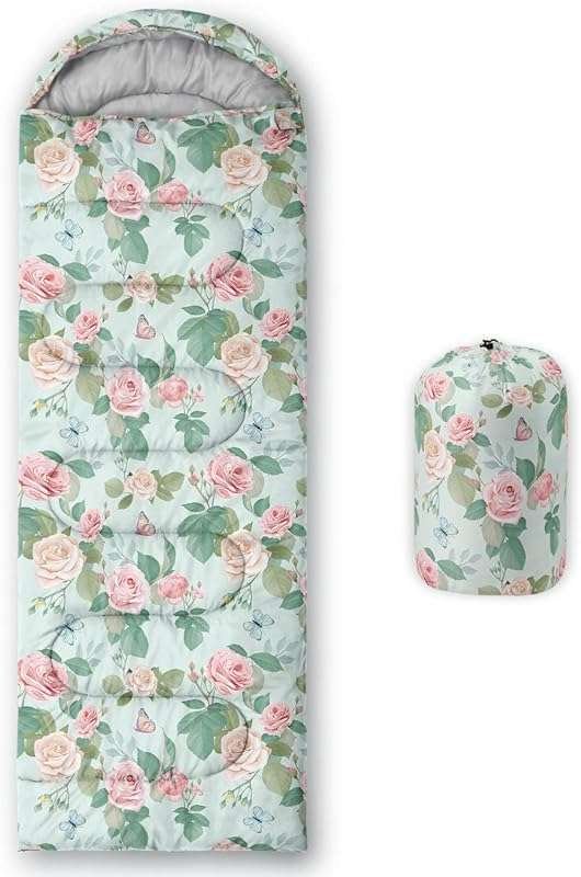 Rocket Moon Print Kids Sleeping Bag: Lightweight, Waterproof, Portable