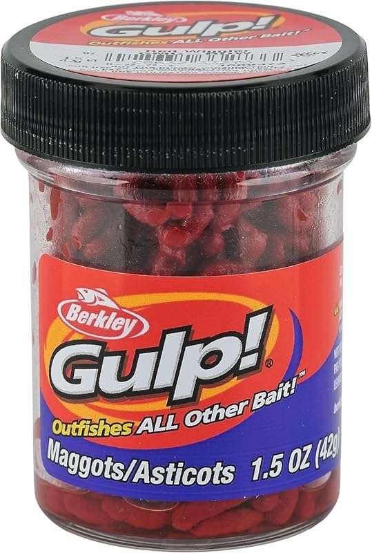 Berkley Gulp! Maggot Soft Fishing Bait: Realistic and Scented Lure for