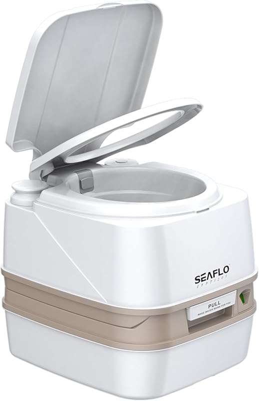 SEAFLO 3.2 Gallon Premium Portable Travel Toilet for Camping and RV Us