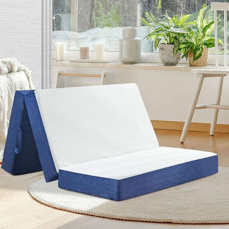 CYMULA Full Size 6-Inch Folding Memory Foam Trifold Mattress for Guest