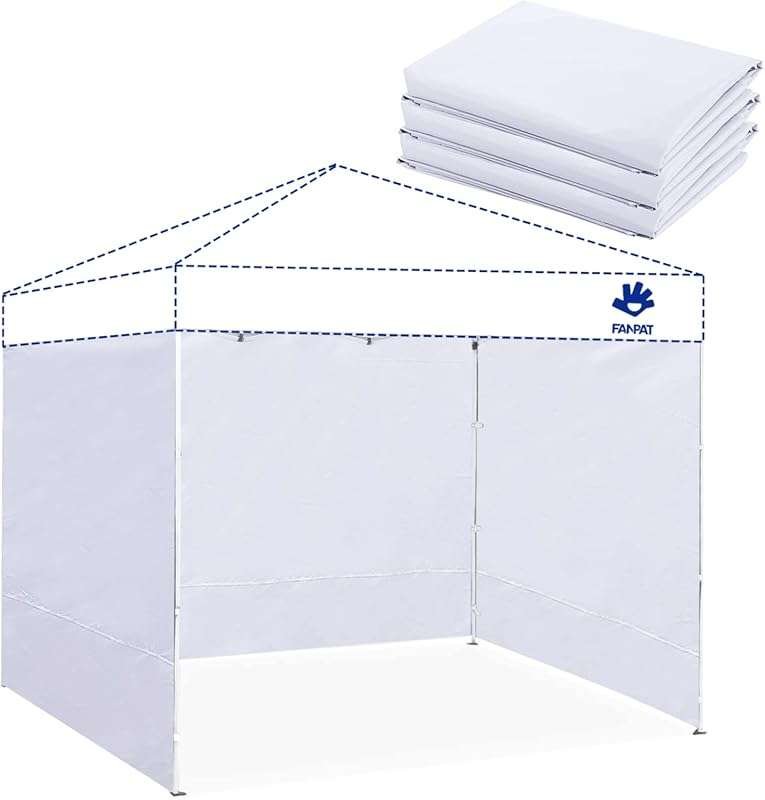 Instant Canopy Tent Sidewalls for 10x10 Pop Up Canopy: Waterproof, UV