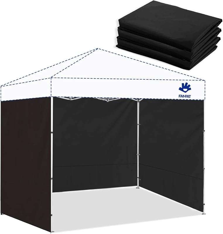 Instant Canopy Tent Sidewalls for 10x10 Pop Up Canopy: Waterproof, UV