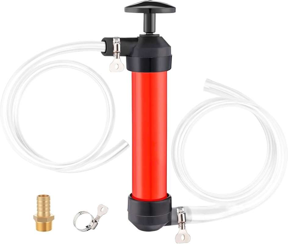 Manual Fuel Transfer Pump for Gasoline, Oil, Diesel & Antifreeze with