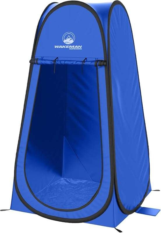 Wakeman 3.3ft Pop-Up Camping Shower Tent: Portable Toilet or Dressing