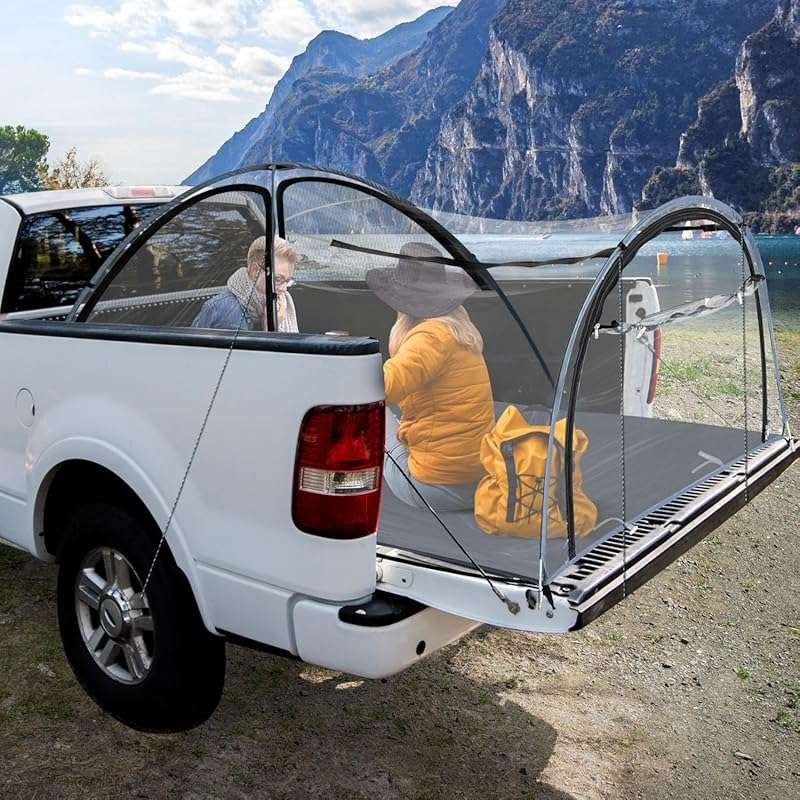 EighteenTek 2-Person Truck Bed Camping Tent: Waterproof, Automatic Set