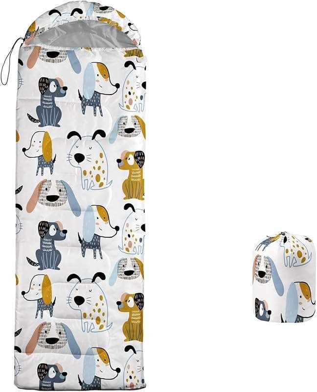 Galaxy Wolf All Seasons Sleeping Bag: Waterproof, Warm/Cool Weather, f