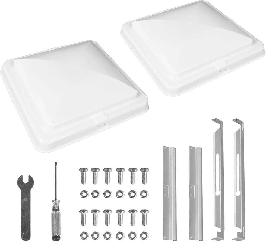 Jack Boss 2-Pack 14 Inch RV Roof Vent Cover Replacement Lid for Camper