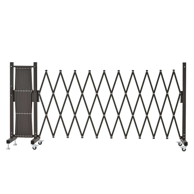 GYMTIME Expandable Metal Barricade Safety Barrier with Casters for Fle