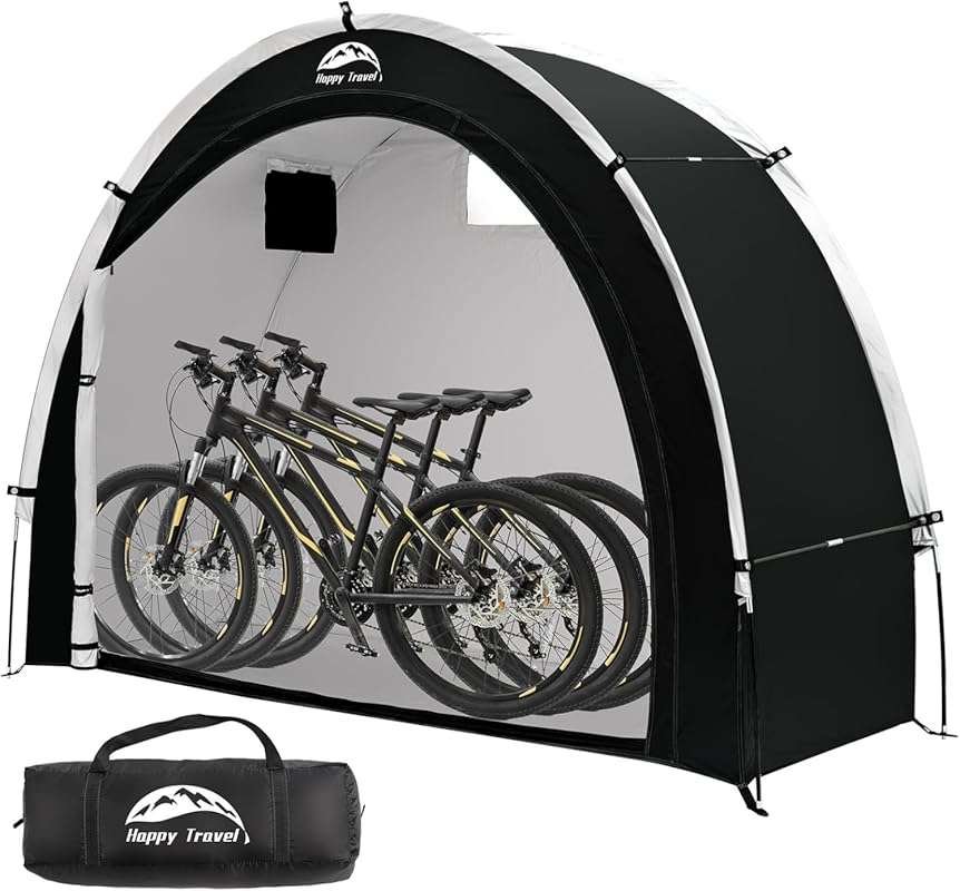 Happy Travel Bike Storage Shed Tent: Portable Outdoor Shelter for 2-8 