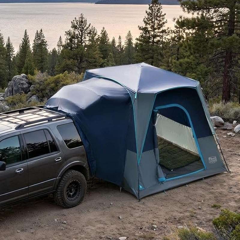 TIMBER RIDGE 5 Person SUV Tent: Weather Resistant, Portable Car Campin