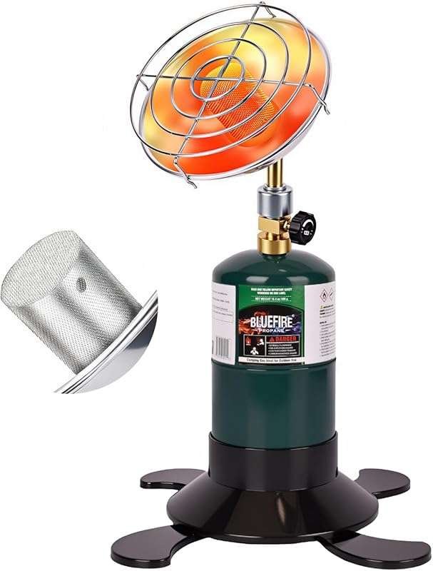 Portable Propane Heater with Catalytic Burner: 6200 BTU, Control Valve