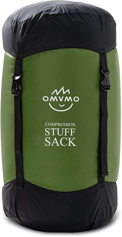 Ultralight Water-Resistant Compression Stuff Sack for Sleeping Bags, A