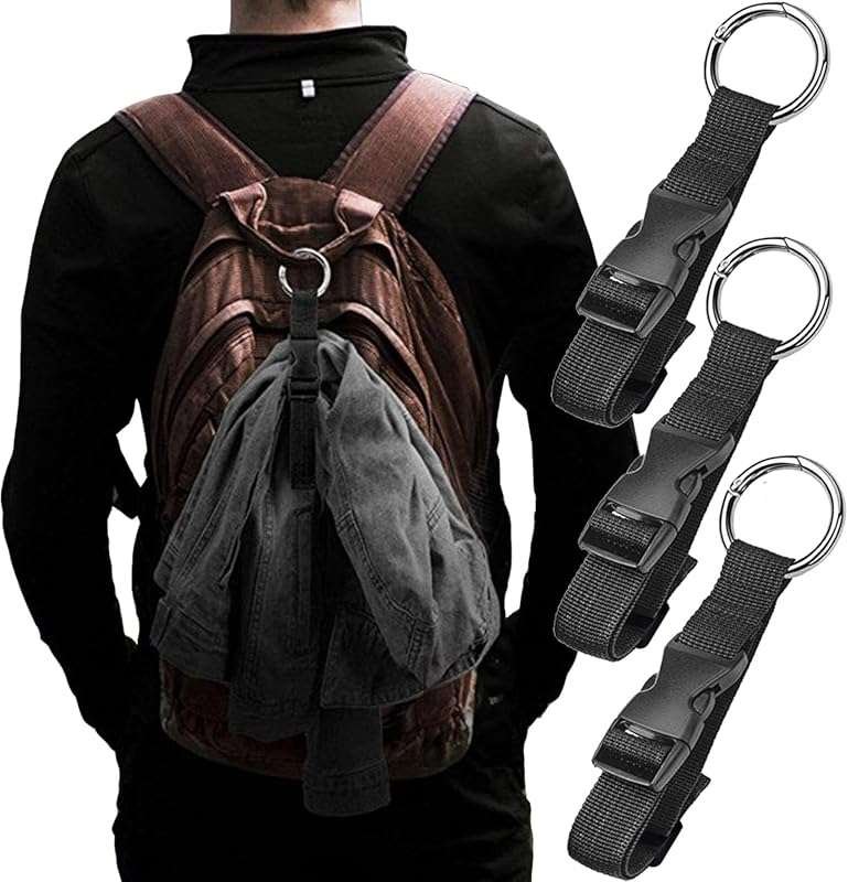 Black 3 Pcs Add-a-Bag Luggage Straps to Connect Luggage or Backpacks a