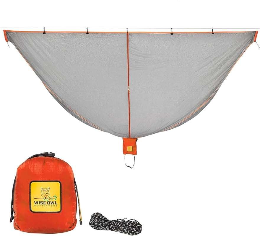 Wise Owl Outfitters Hammock Bug Net for Camping, Hiking, and Backpacki