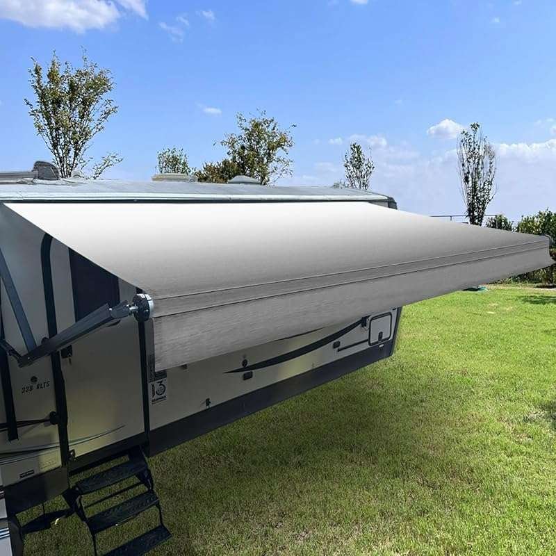 Heavy Duty 16oz Waterproof Vinyl RV Awning Fabric Replacement, Univers