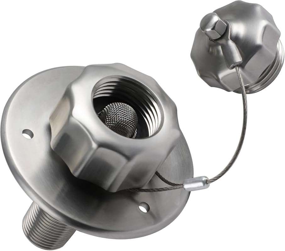 G-Sunny All Metal RV City Water Inlet with Check Valve for Camper and 