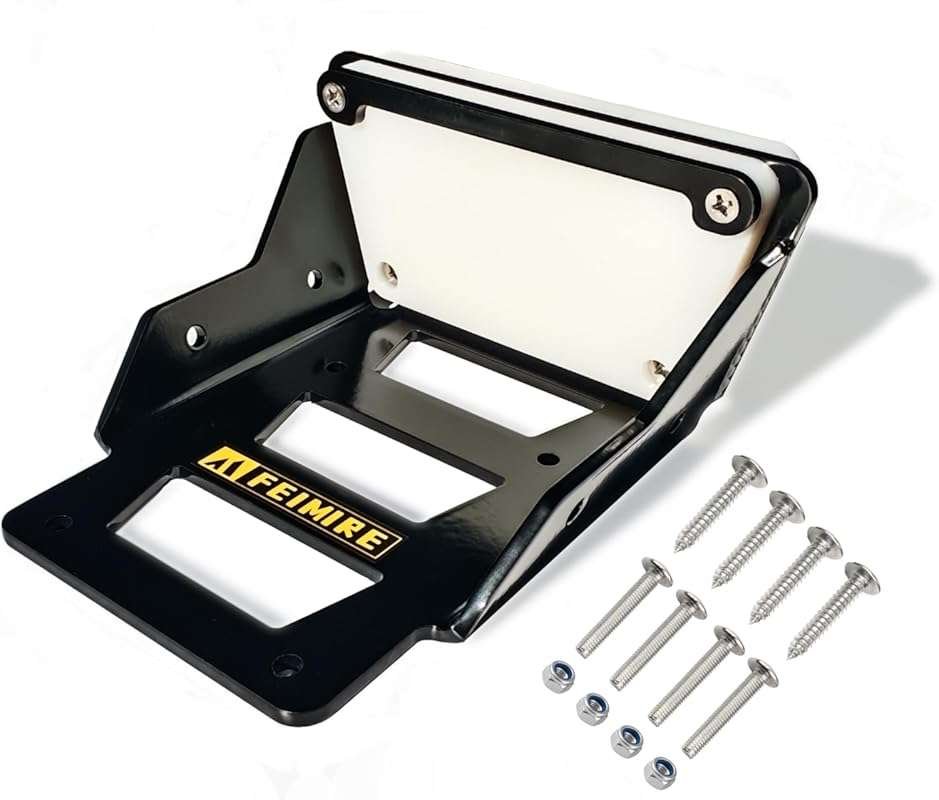 Heavy-Duty Aluminum Kayak Motor Mount for Canoe/Jon Boat, Fits 3HP Out