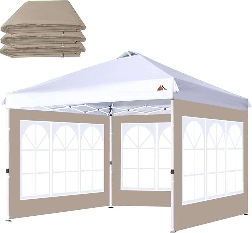 SCOCANOPY Church Window Sidewall for 10x10 Canopy Frame, 3 Pack Sunwal