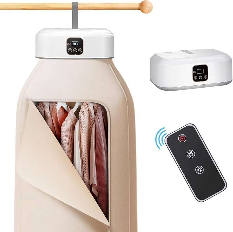 Mini Portable Clothes Dryer with Remote Control: Foldable Electric Dry