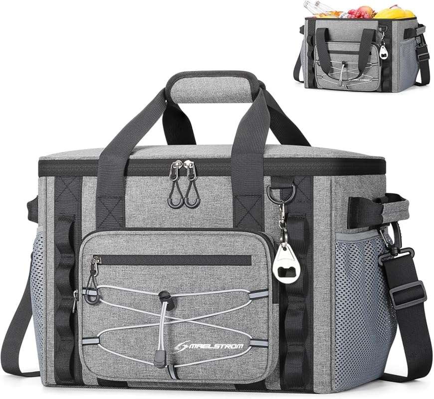 Maelstrom 30/40-Can Soft Sided Cooler Bag, Collapsible Insulated Leakp