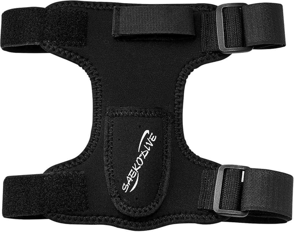 Neoprene Thigh Knife Holster with Adjustable Leg Straps for Secure Div