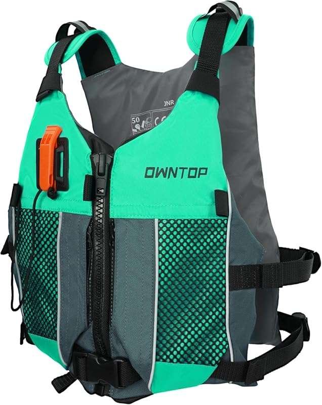 Owntop Adult Youth Swim Jacket with Hydration Pack & Whistle for Water